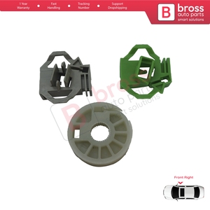 Kit de réparation de lève-vitre BWR233 pour porte avant droite, compatible Polo Classic 6V2 6KV2 Variant 6V5 Caddy MK2 9K9 9U 6K4837402P - Product Image 3