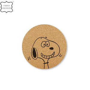 Posavasos de taza de bebida de barra de cerámica de sublimación personalizada con impresión de transferencia de calor a granel con corcho natural sostenible y duradero - Product Image 3