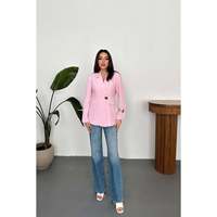 Blazer rose cintré pour femme Elisa Fashion