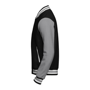 Wholesale Customized Men's Varsity <b>Jacket</b> Premium Quality New Arrival <b>Slim</b> <b>Fit</b> Winter Stand Collar Front Logo - Product Image 2
