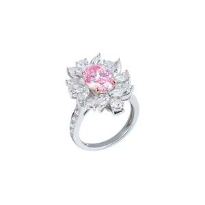 แหวนเพชรรูปไข่สีชมพูลิเลียน่า - Product Image 2