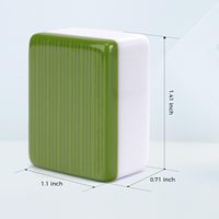 Jeu de tuiles de mahjong américain, tuiles en mélamine de 1,4 pouces, 146 pièces, jeu pour 4 joueurs avec design transparent en cristal et étui portable