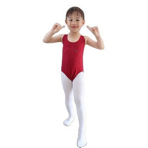 Vente en gros de justaucorps de ballet en coton pour bébés filles, vêtements de gymnastique et de danse pour enfants, justaucorps de danse extensible et doux pour commande en gros - Product Image 3