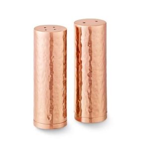 Eco Friendly Copper Salt Pepper <b>Set</b> With Natural Finish <b>And</b> Timeless Design Great For Sustainable <b>And</b> Stylish Kitchen Use - Product Image 2