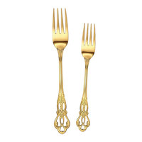 Ensemble de couverts de mariage réutilisables, personnalisés, dorés, de luxe, de haute qualité, durables, en acier inoxydable, portables et légers