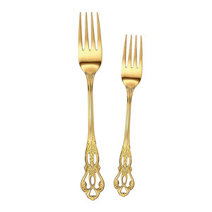 Juego de Cubiertos de Acero Inoxidable Reutilizables, Personalizados, de Lujo, Dorados, de Alta Calidad y Duraderos, con Cuchara y Tenedor para Boda, con Color Personalizado - Product Image 2