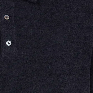 Logo personnalisé plaine 100% coton de haute qualité vierge éponge velours Polo pour hommes chemises unisexe Logo personnalisé hommes Polo Shirt - Product Image 3