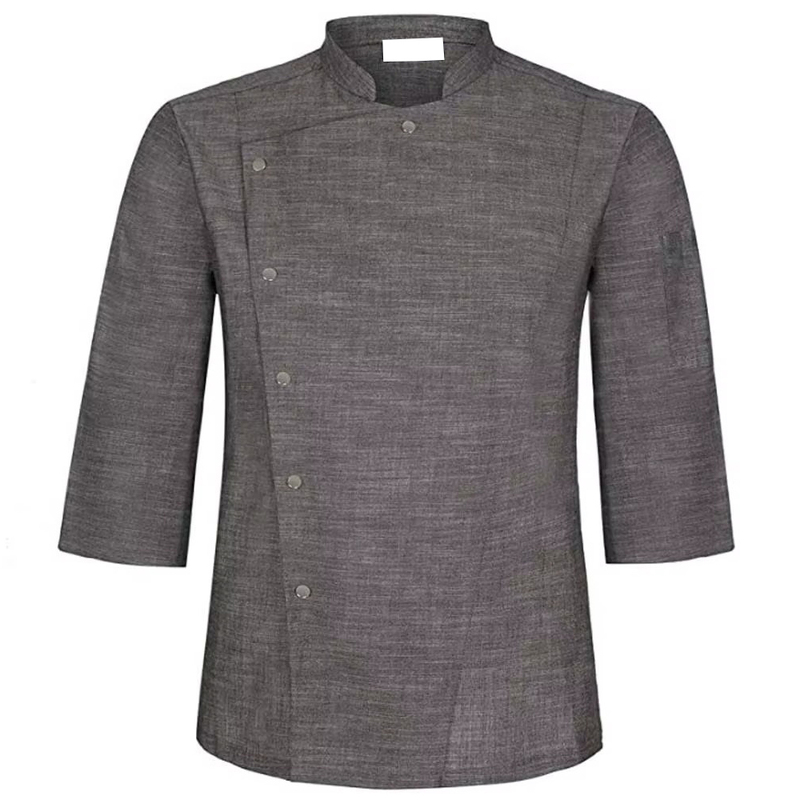 Long Sleeve Chef Coat Solid Color