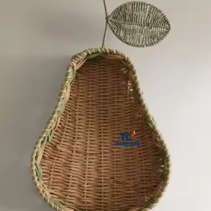 Caliente exquisita cocina o sala de estar dormitorio hogar decorativo hecho a mano Seagrass papel pera bandeja de proveedor de Vietnam - Product Image 1