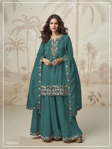 Nueva llegada de moda Roman Simar con bordado y Zarkhan Daimond Work Salwar Suit Stitch Stone Work - Product Image 2