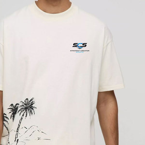 Camiseta de Verano de Corte Holgado Más Vendida para Hombre, 100% Algodón, Moderna y Elegante con Estampado Gráfico - Product Image 5