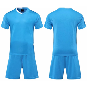 ชุดเครื่องแบบฟุตบอล Unisex สำหรับผู้ใหญ่ชุดเสื้อแขนสั้นแบบยืดแห้งเร็วทำจากโพลีเอสเตอร์100% - Product Image 1