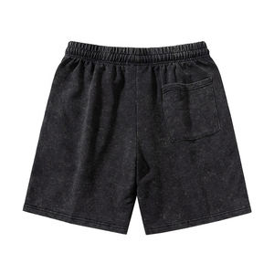 Venta al por mayor 100% algodón 360 gramos de peso pesado de gran tamaño Vintage camiseta y conjunto corto para hombres logotipo personalizado para el verano - Product Image 4