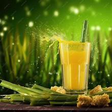 ETIQUETA LIMPIA JUGO DE CAÑA CONGELADO A PARTIR DE PLANTA DE CAÑA PRENSADA FRESCA CUIDADO INMUNE - Product Image 5