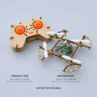 Kit de drone en bois DIY KOUYIKOU 2026, jouet volant télécommandé, ensemble de montage de quadricoptère, modèle éducatif STEM pour enfants