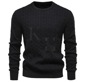 Pull confortable pour homme | Pull en tricot doux à manches longues pour des tenues quotidiennes pour l'automne et l'hiver - Product Image 2