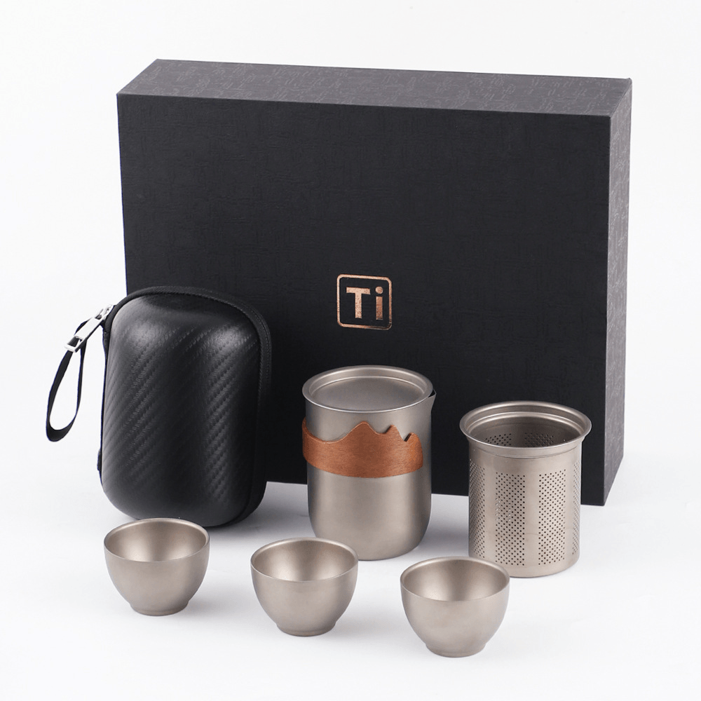 Théière 240 ml avec 3 tasses en forme de cloche (coffret cadeau)