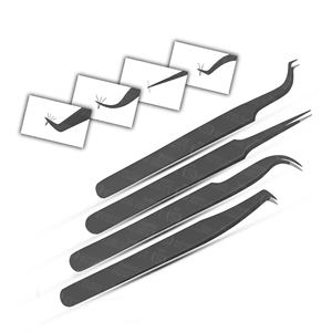 Pinces à cils en gros, pinces à cils professionnelles, pinces à cils courbées pour l'isolation du volume, pinces à cils en acier inoxydable, fournisseur d'outils pour les cils - Product Image 5