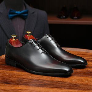 Chaussures Oxford en cuir de vachette pleine fleur avec talon amorti et design antidérapant, chaussures habillées pour hommes, chaussures en cuir - Product Image 2