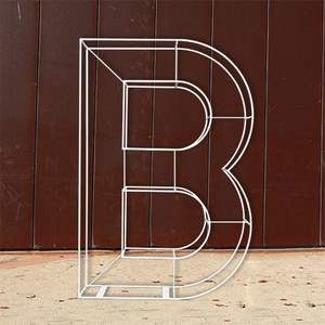 New Look Floor Standing Iron Wire Decorative a to Z All <b>Alphabets</b> Unite in Gold Color for Home Wall Decor T <b>Alphabet</b> - Product Image 3