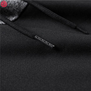 Sweat à capuche polaire de qualité supérieure hommes Logo sur mesure broderie bases coton mélangé hommes conception Plaid surdimensionné sweat à capuche polaire hommes - Product Image 5