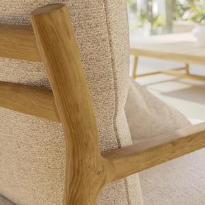 Modern Solid Teak <b>Wood</b> Eco-Friendly Durable Outdoor Sofa <b>Set</b> <b>Patio</b> Couch Garden Seating Furniture for Dining Apartment Farmhouse - Product Image 6