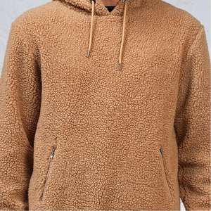 Sudaderas con Capucha Personalizadas de Color Sólido para Hombre, Ropa Casual, Sudadera con Capucha Sherpa, Sudadera de Forro Polar para Invierno, Estilo Hip Hop Urbano - Product Image 3