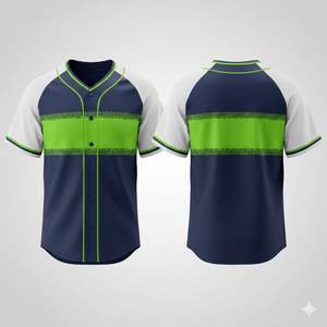 Maillots de baseball imprimés professionnels avec logo personnalisé Nom Numéro - 100% polyester Respirant et à séchage rapide pour les équipes - Product Image 3