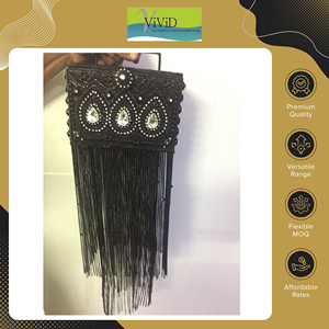 กระเป๋าถือสตรีสีสันสดใสดีไซน์หรูหราประดับด้วยลูกปัดโลหะคุณภาพพรีเมี่ยมมีสไตล์พกพาน้ำหนักเบามีสไตล์อินเดีย - Product Image 2