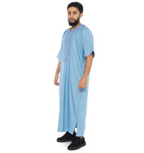 Nuevos hombres bordados islámicos Thobes Jubbah fabricante de ropa de estilo marroquí personalizado 2025 Daffah Thobe de alta calidad para hombres - Product Image 5