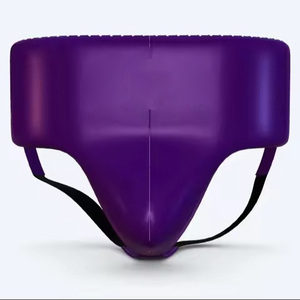 Protège-aine en cuir anti-transpiration pour hommes, MMA, boxe, bouclier de protection renforcé, respirant, design flexible, logo de couleur personnalisé - Product Image 2