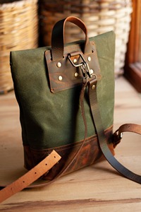 Mochila de cuero y lona Bolso de cuero Patrón Diya Mochila Laptop Unisex - Product Image 2