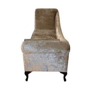 Canapé de salon, lit de repos en bois, canapé-lit moderne, chaise longue en fer pour chambre à coucher, mobilier d'hôtel, rembourré en tissu velours - Product Image 4