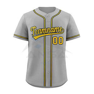 Camiseta de Béisbol Personalizada al por Mayor, Talla Grande, Ropa Deportiva de Moda, Nuevo Estilo, Hecha con Tela de Poliéster, Sublimación Personalizada - Product Image 3