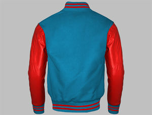 Chaqueta Varsity Personalizada de Invierno, 100% Poliéster/Algodón, Parche Bordado en Chenilla, Cierre Frontal, Chaqueta de Béisbol Lisa para Hombre - Product Image 2