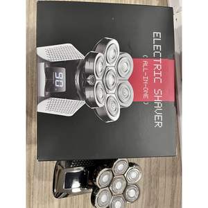 Kit de Afeitado Eléctrico 5 en 1 para Hombre, Afeitadora Rotativa Recargable con Cabezal Giratorio, Carga USB, Resistente al Agua IPX7, Lavable - Product Image 3