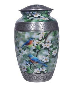 Urna de cremación clásica de Metal de estilo americano con acabado Natural, urna funeraria interior para cenizas, decoración interior única - Product Image 6