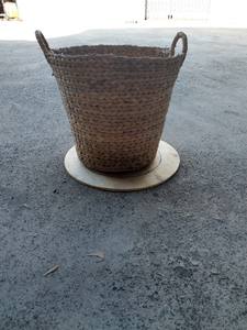 Sustainable Natural Seagrass Wicker Storage Basket Flexible Household <b>Accessory</b> for Clothing Waste Management Water Hyacinth - Product Image 5