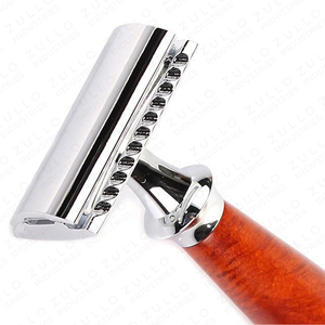 Rasoir de sécurité écologique à manche en bois, outil de rasage double tranchant de qualité supérieure pour l'entretien masculin - Product Image 6