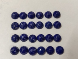 Lapislázuli Natural de 6 mm, Corte Redondo en Forma de Rosa - Lapislázuli Suelto de Primera Calidad - Product Image 5