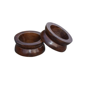 Servilleteros clásicos de arcoíris, vajilla de cocina de cristal de latón de madera almacenada, servilletero de Metal perlado para bodas - Product Image 5