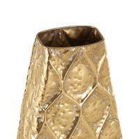 Vase à fleurs en métal doré fabriqué à la main pièce maîtresse de luxe décor à la maison moderne Table de mariage Vase décoratif fait à la main moderne