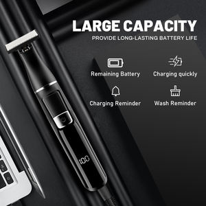 Триммер для бороды для мужчин 6-в-1 водонепроницаемый электрический комплект для бритья бикини с прецизионными лопастями для волос на теле беспроводной Уход Комплект - Product Image 5