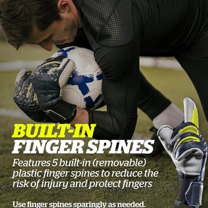 Fabricant direct d'usine, gants de gardien de but de football personnalisés de haute qualité, sangle amovible, prix raisonnable, protection des doigts - Product Image 6