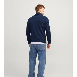 Chaqueta de Punto Personalizada para Hombre 2026, Estilo Francés, de Secado Rápido, Color Sólido, Manga Larga, con Cierre de Cremallera de 1/4 - Product Image 6