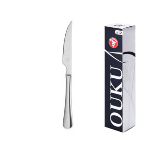 Mr. Spoon Serie Liso Coltello da Carne Lungo 225mm, Acciaio Inox 13/0, Adatto per Lavastoviglie, Ideale per Hotel e Ristoranti - Product Image 1