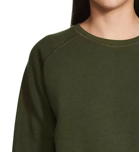 2025 nuevas mujeres 100% algodón de gran tamaño lavado ácido con cable cuello redondo sudaderas mujeres algodón de talla grande mujeres sudaderas transpirables - Product Image 6