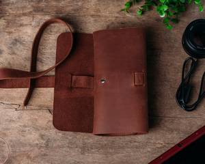 LCH-0008B ใส่สายหนังแท้ที่เก็บสายชาร์จเดินทาง - Product Image 3