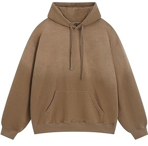 Streetwear sweats à capuche lavés à l'acide sérigraphie 100% coton 500 GSM Logo personnalisé en gros poids lourd épaule tombante sweats à capuche pour hommes - Product Image 2