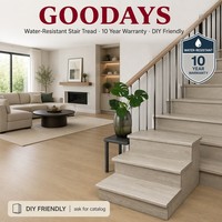 Marchepied d'escalier stratifié ignifuge B1, noyau HDF, installation rapide pour projets d'appartements, exportation vers l'Australie et les États-Unis